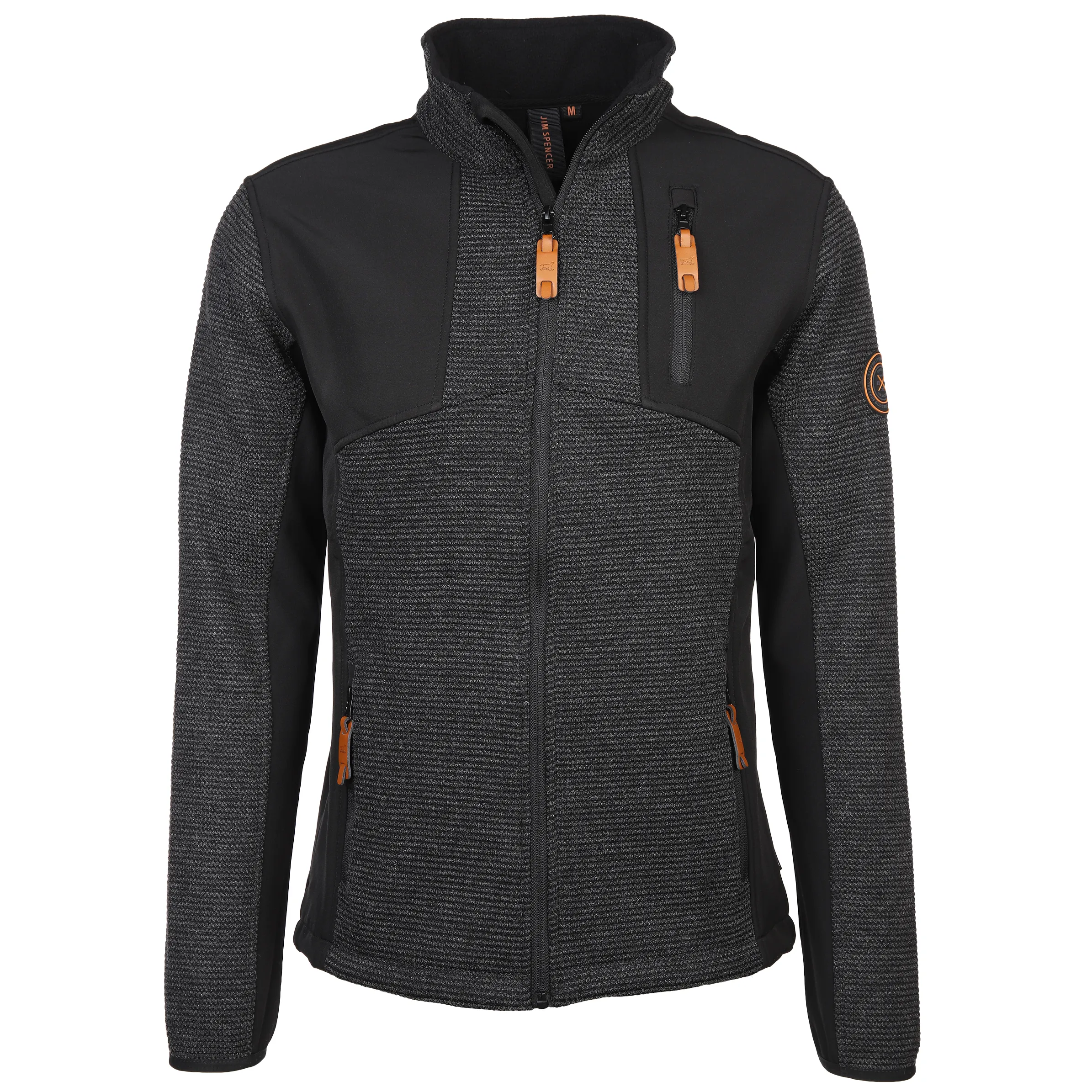 Herren Strickfleece Jacke