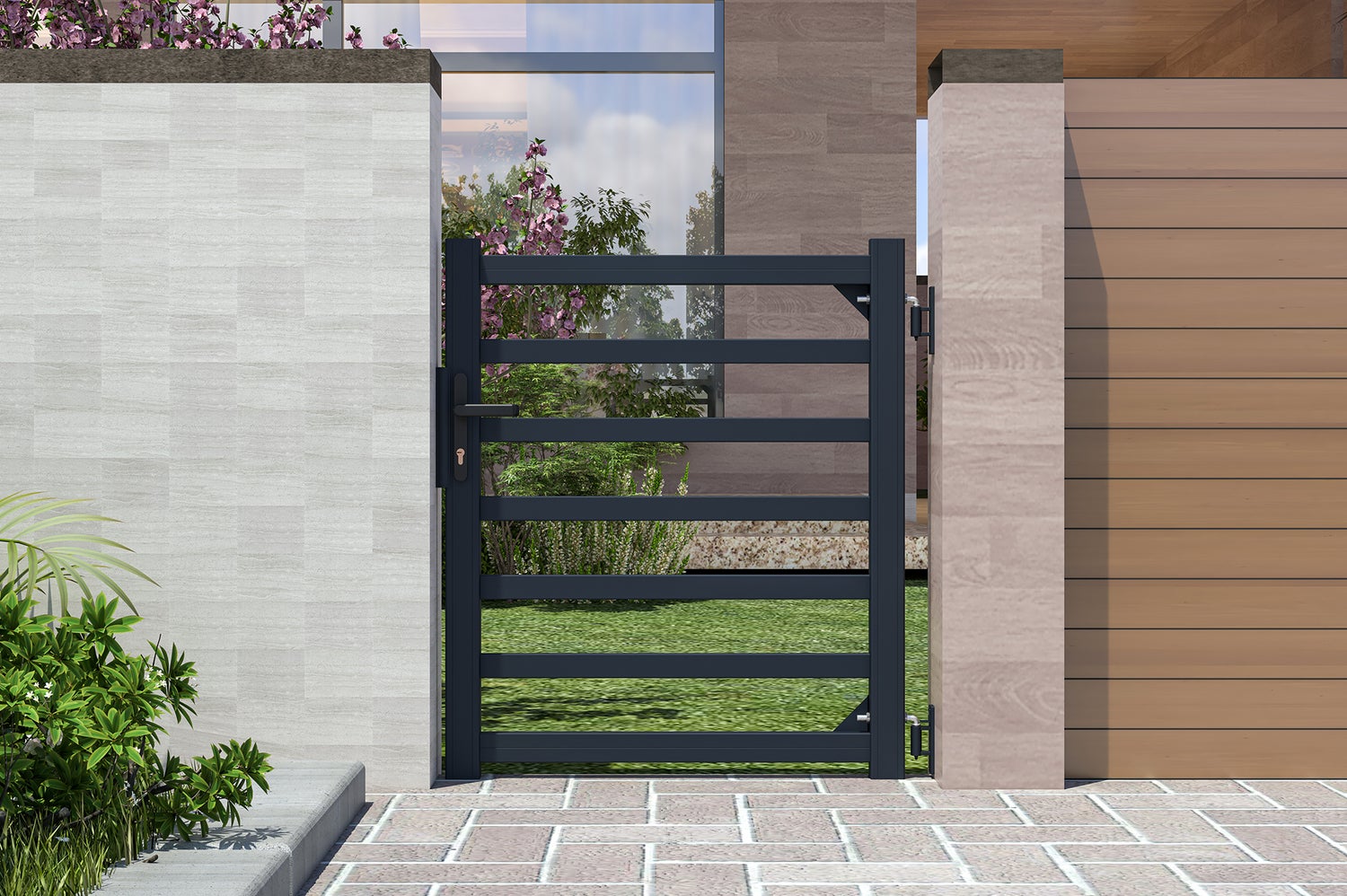 Aluminium tuinpoort 1m ANTELAO 100P110