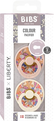 BIBS x Liberty Colour June Blossom Smokk 2-Pakk Lateks Str 2, Blush Mix