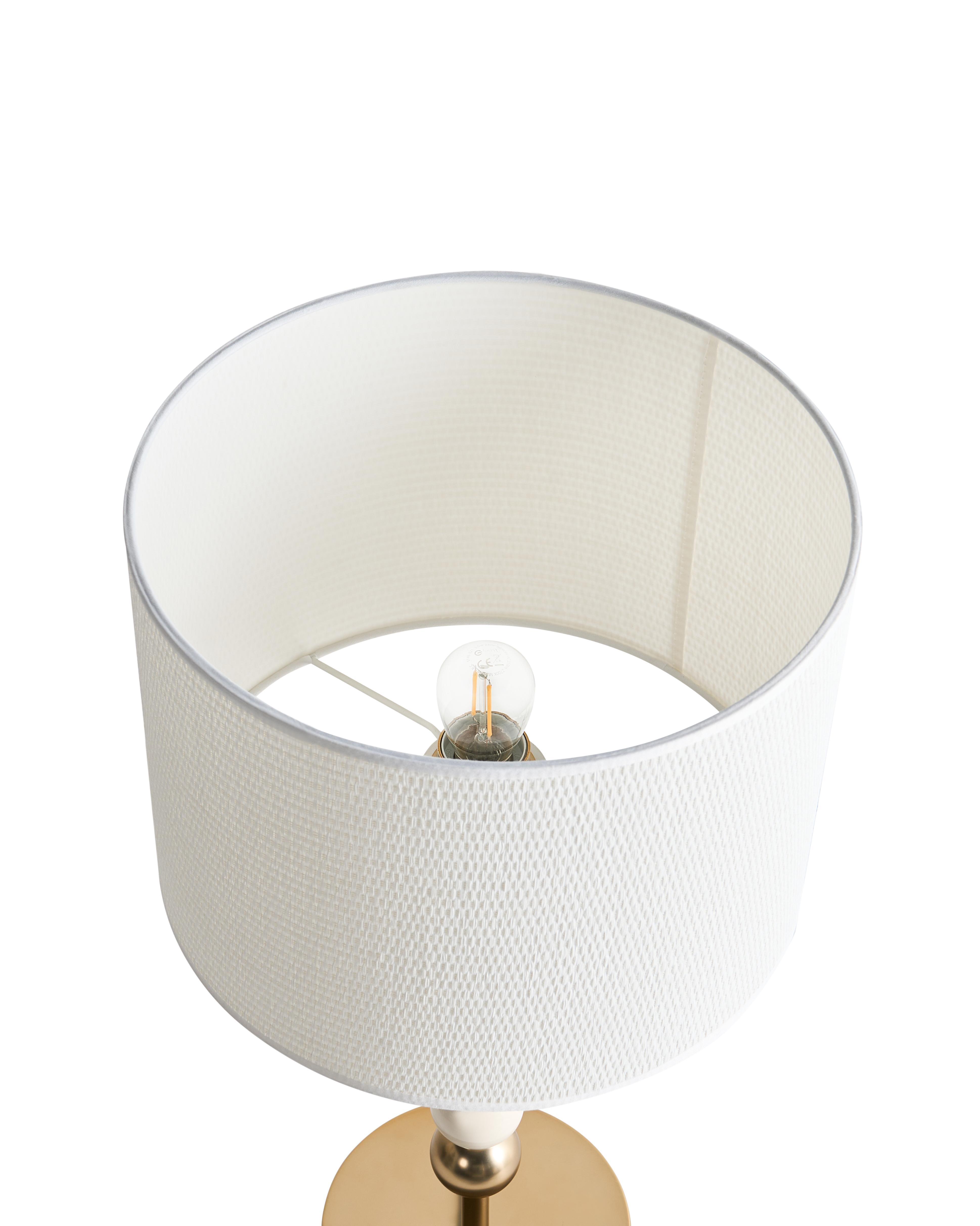 Tafellamp LOKY Metaal Messing/beige
