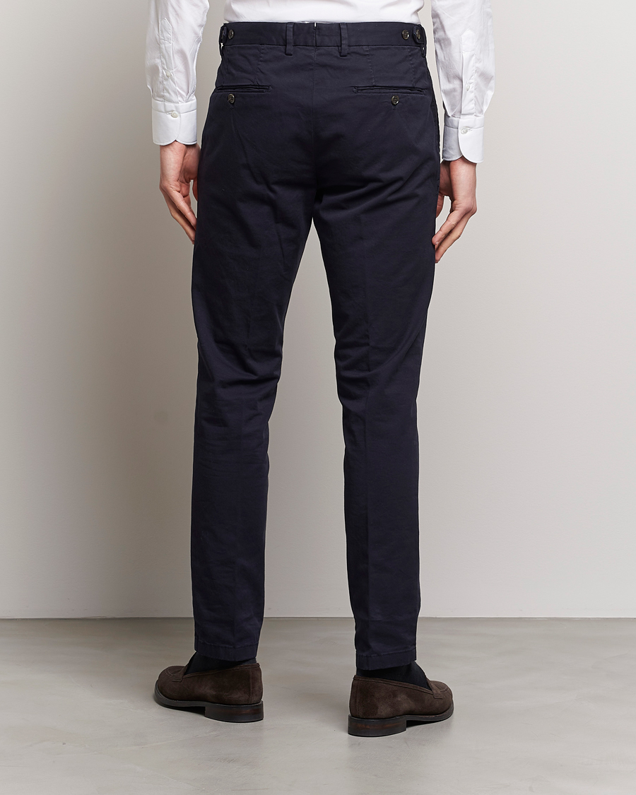Oscar Jacobson Danwick Cotton Trousers Navy