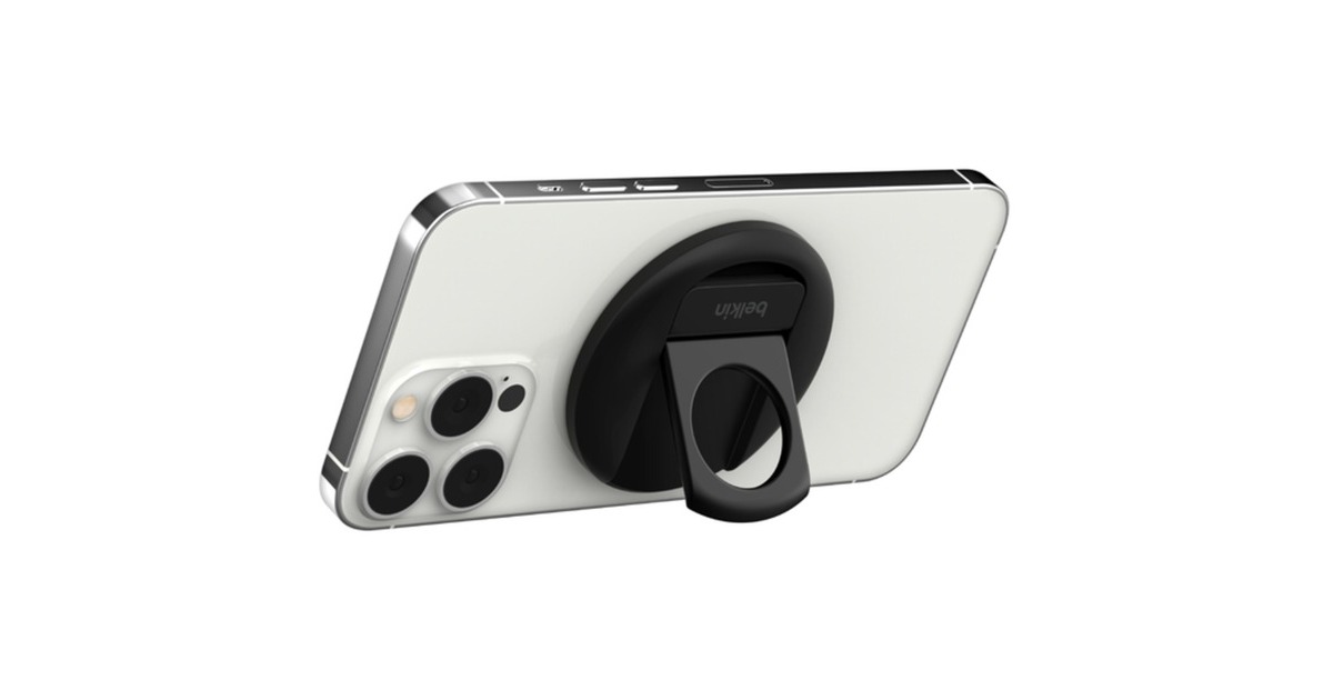 BelkiniPhone-houder met MagSafe voor Mac-laptops smartphonehouder  (Zwart)
