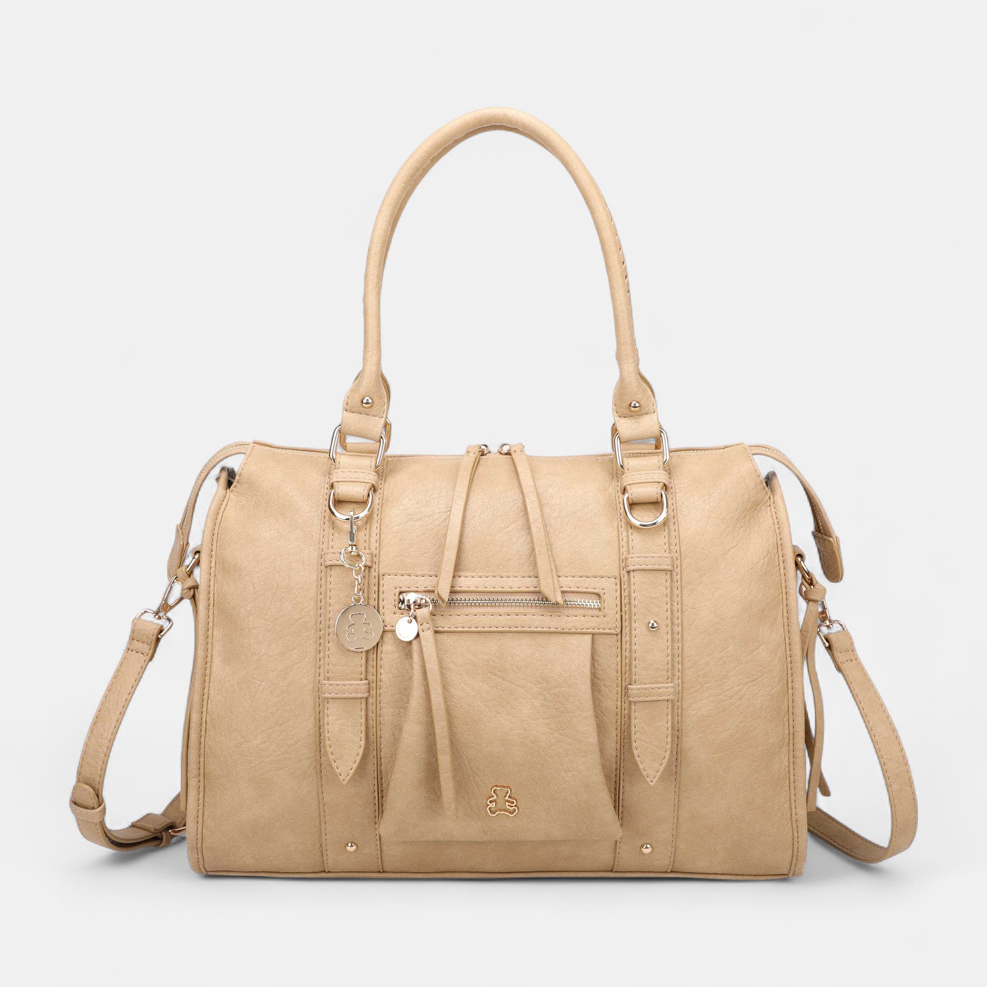 Sac de shopping beige