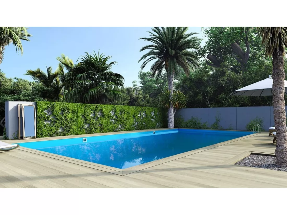 Piscine en bois 12,20x6,20 - H.1,44 m - avec filtration - BAS762OSPI - ALTANKA