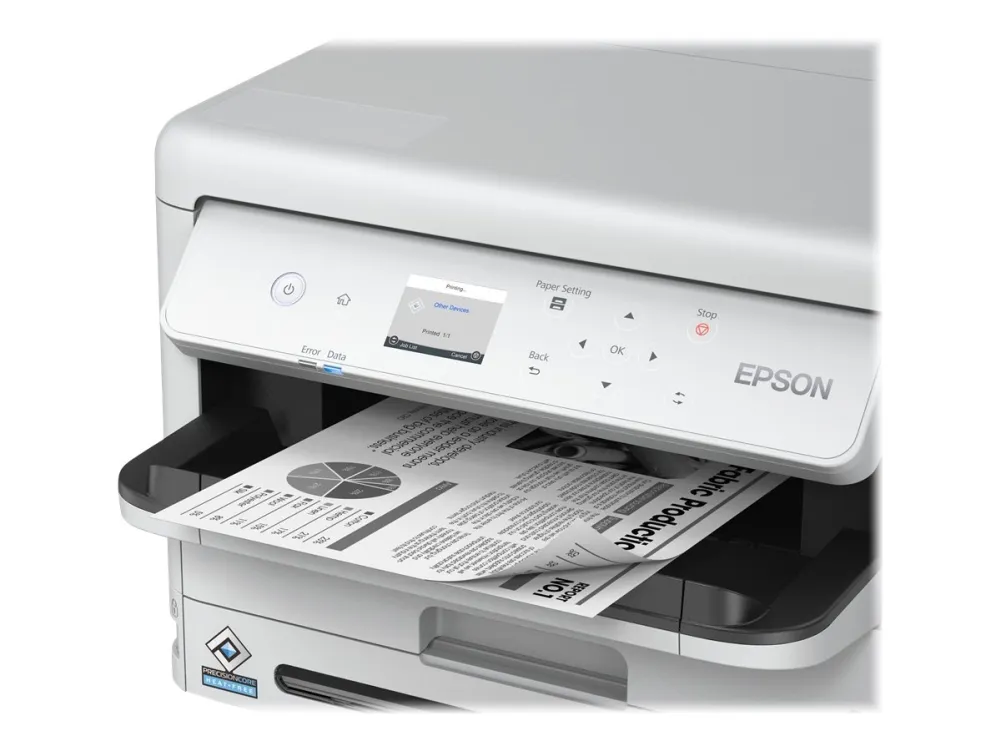 Epson WorkForce Pro WF-M5399DW - Printer - S/H - Duplex - blækprinter - A4/Legal - 1200 x 2400 dpi - op til 25 spm - kapacitet: 330 ark - USB 2.0, Gigabit LAN, Wi-Fi(ac)