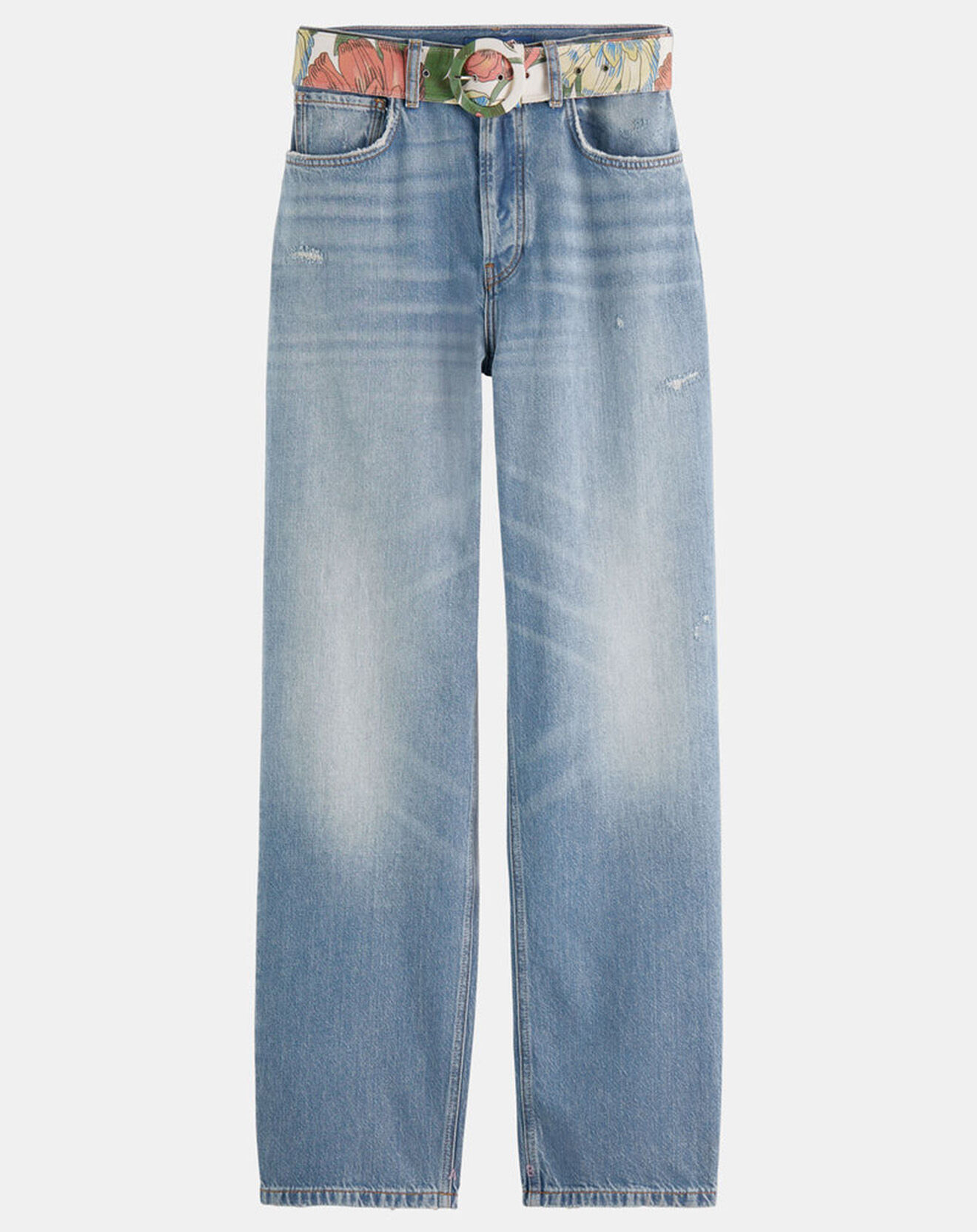 Scotch & Soda Jean ample bleu moyen