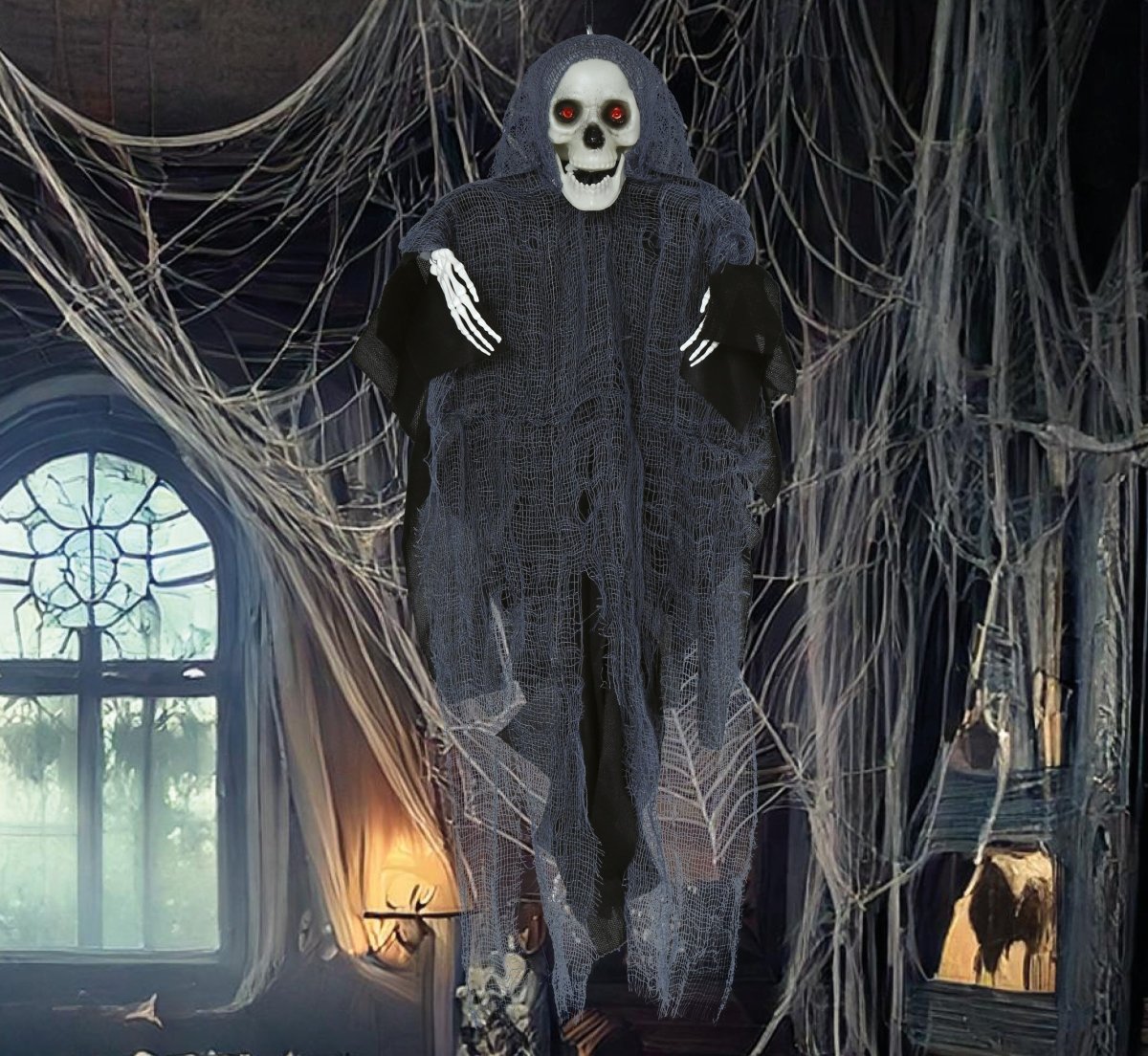 Halloween Pop Skelet Met Tuniek 40cm