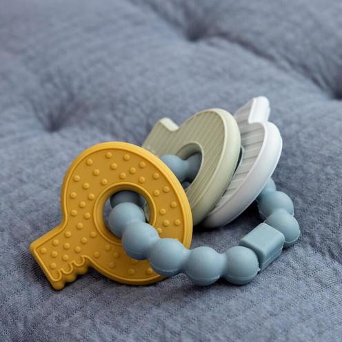 Jouet de dentition clefs Bleu - LITTLE DUTCH