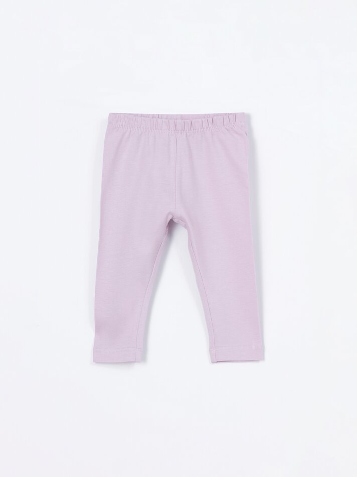 Conjunto com 2 Leggings Compridas Básicas - Malva