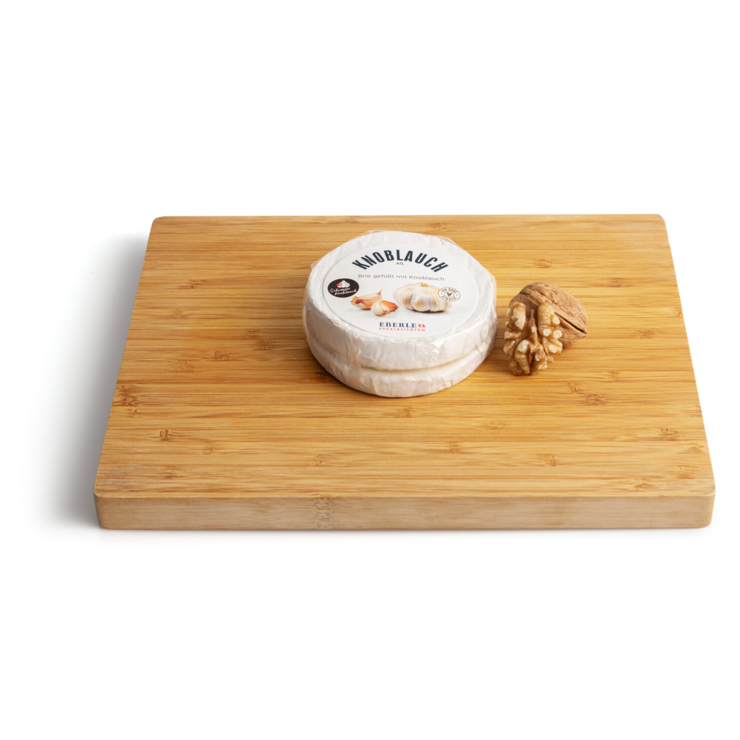 Brie gefüllt mit Knoblauch