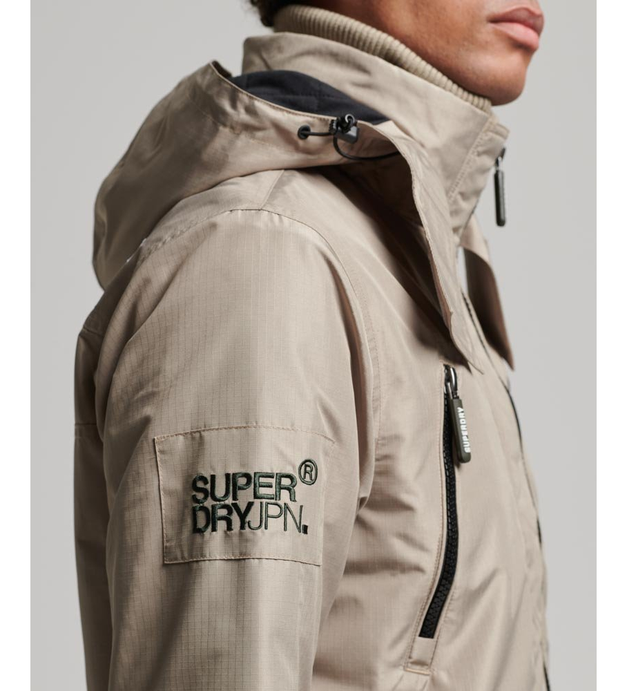 Jaqueta corta-vento bege Superdry Mountain Nordic