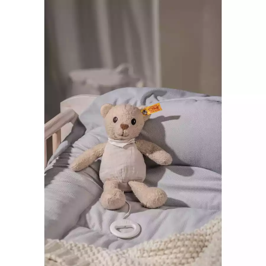 Steiff Teddybär Noah Spieluhr beige, 23 cm GOTS
