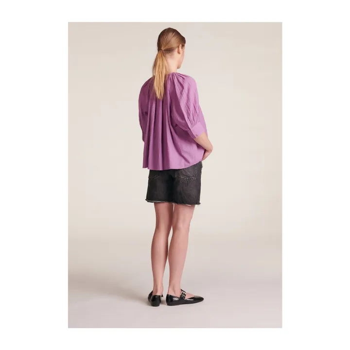 BELLEPIECE Blouse Emilia Rayures Dobby | Parme