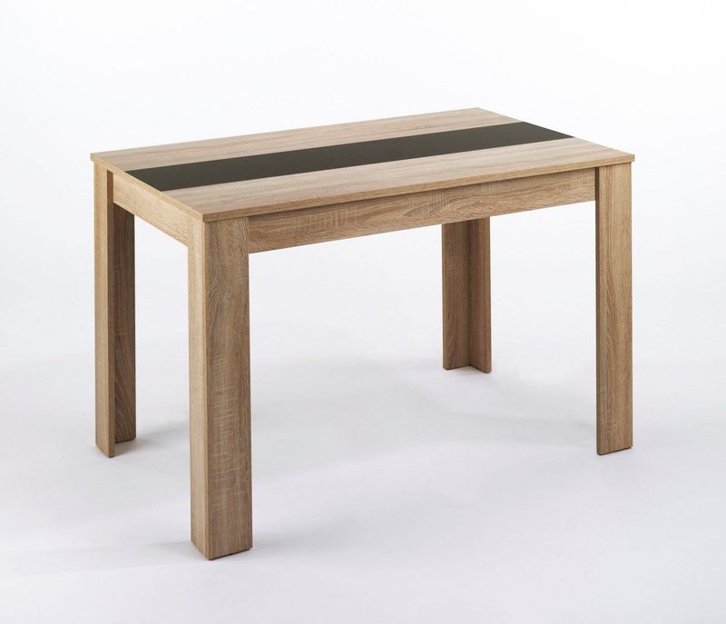 ByLIVING - Eettafel - Zwart/Wit - Melamine - Onderhoudsvriendelijk