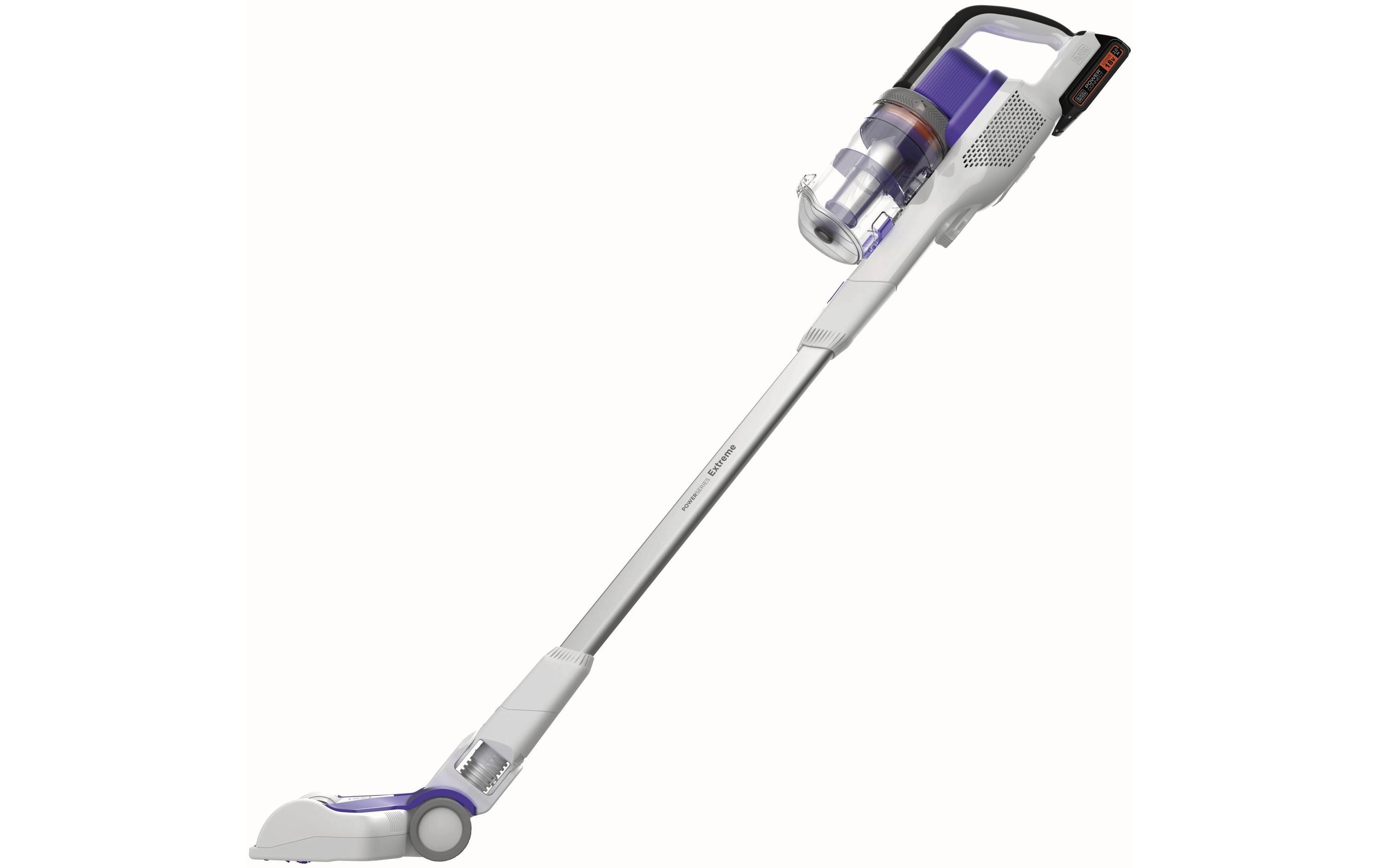 Akku-Hand- und Stielsauger Pet 4 in 1 Lila/Weiss<br>Akku-Stielsauger mit LED-Arbeitslich
