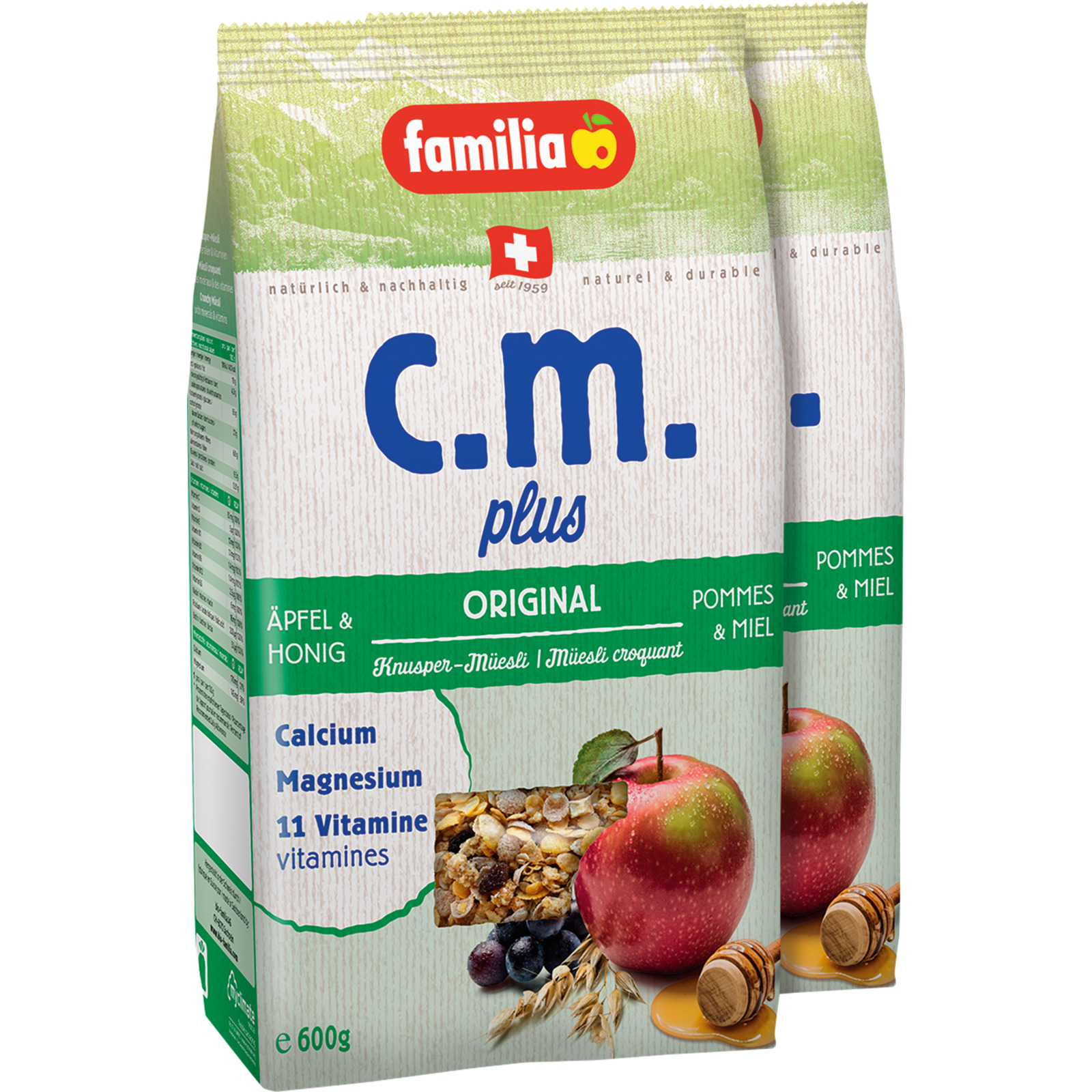 Familia Müesli c.m.plus Original 2 x 600 g