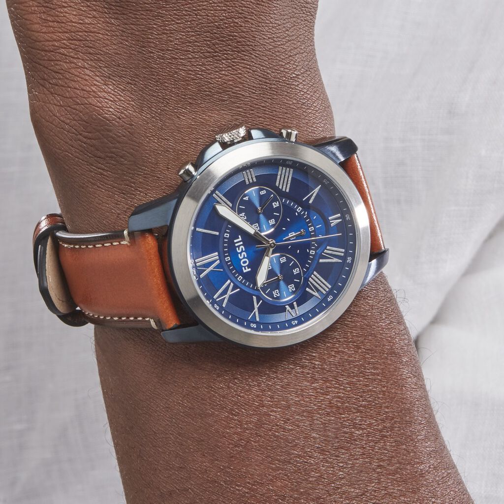 Montre Fossil Grant Bleu