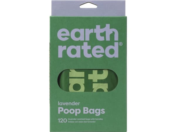 Earth Rated 120 Eco-Friendly poser med håndtag, Lavendel