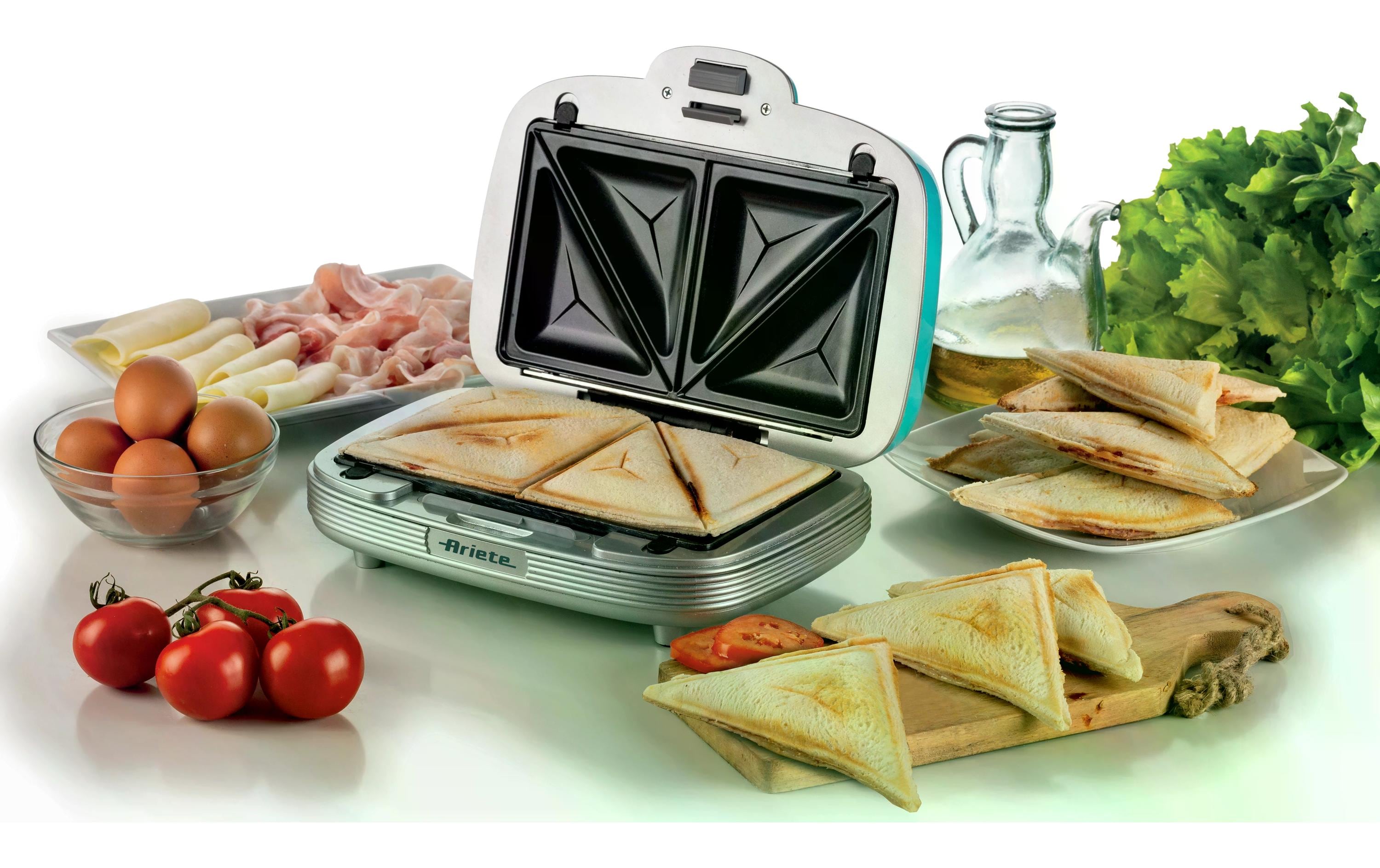 Multifunktionsgrill Party Time ARI-1972-BL 700 W, BlauSandwich- und Keksmaschine