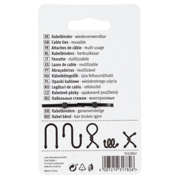 Kabelbinder fix-o-tie 2 klittenband 152mm - 2 stuks