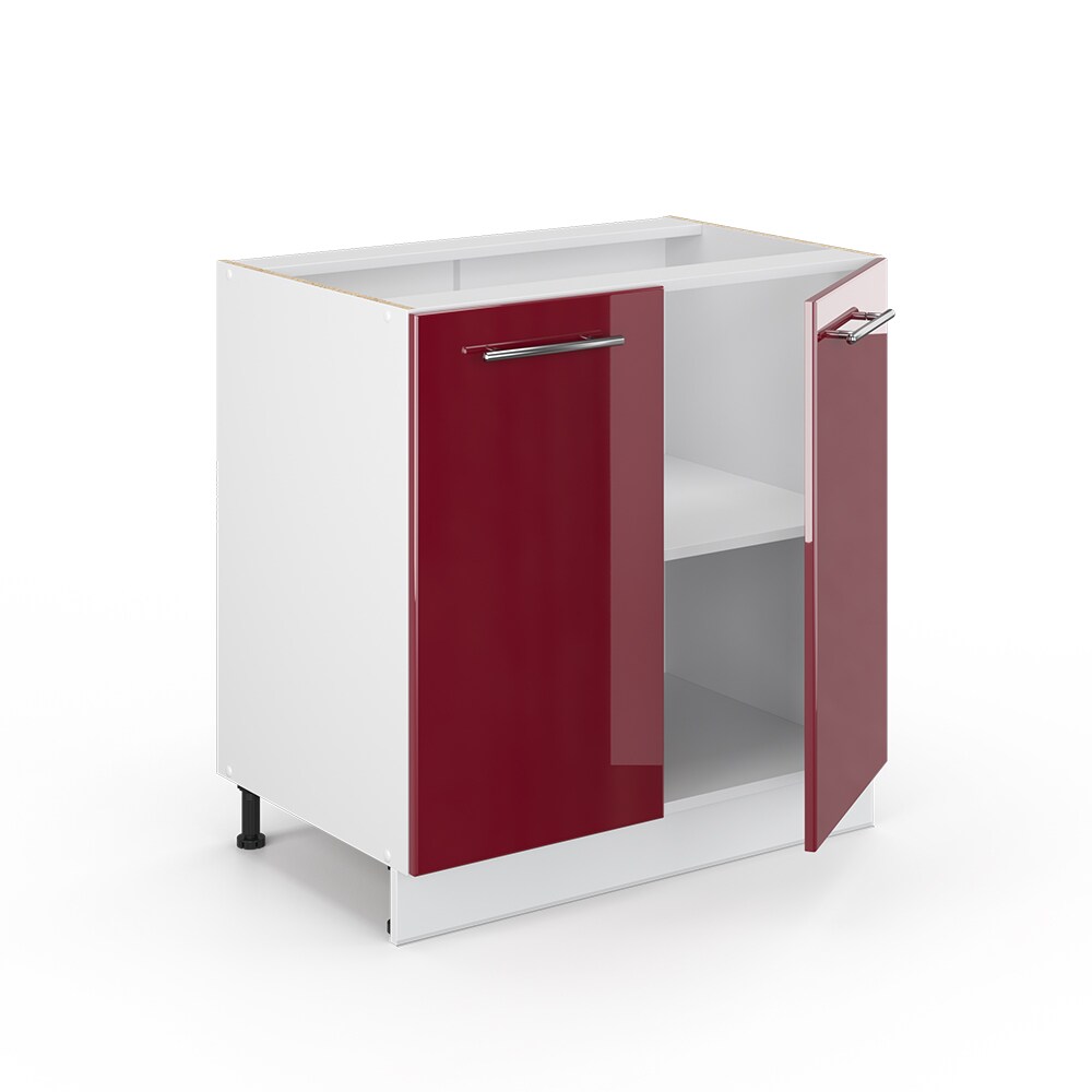 VICCO Unterschrank 80 cm Bordeaux Hochglanz Küchenschrank Hängeschrank Küchenzeile Fame-Line