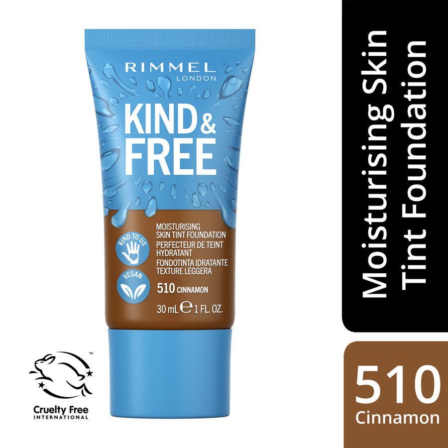 Rimmel London Kind & Free Moisturising Skin Tint Foundation 510 Cinnamon 30ml