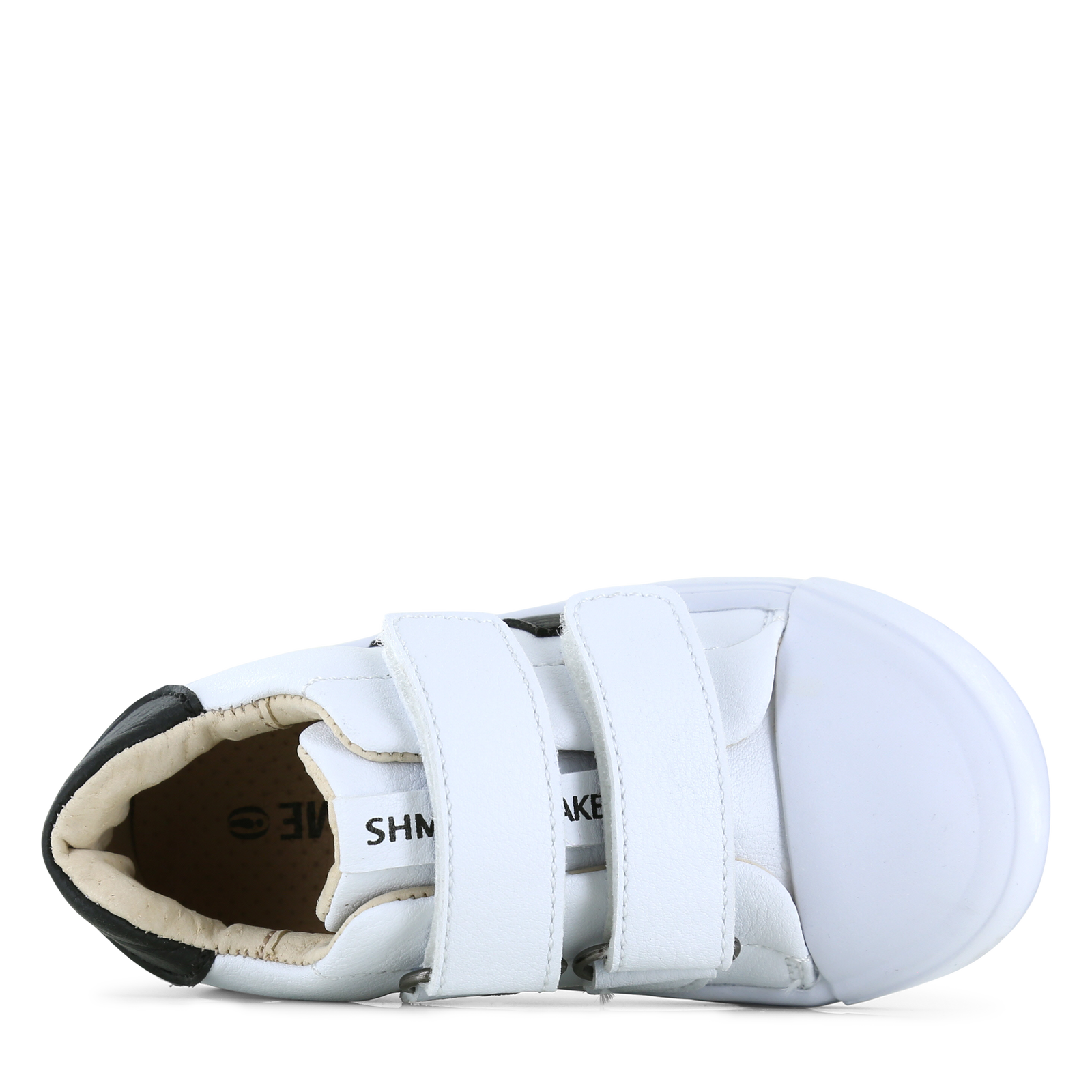 Shoesme weißer Sneaker mit schwarzen Streifen