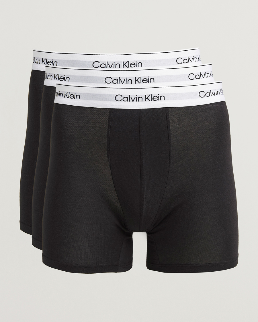 Calvin Klein 3-Pack Icon Cotton Stretch Boxer Brief Black