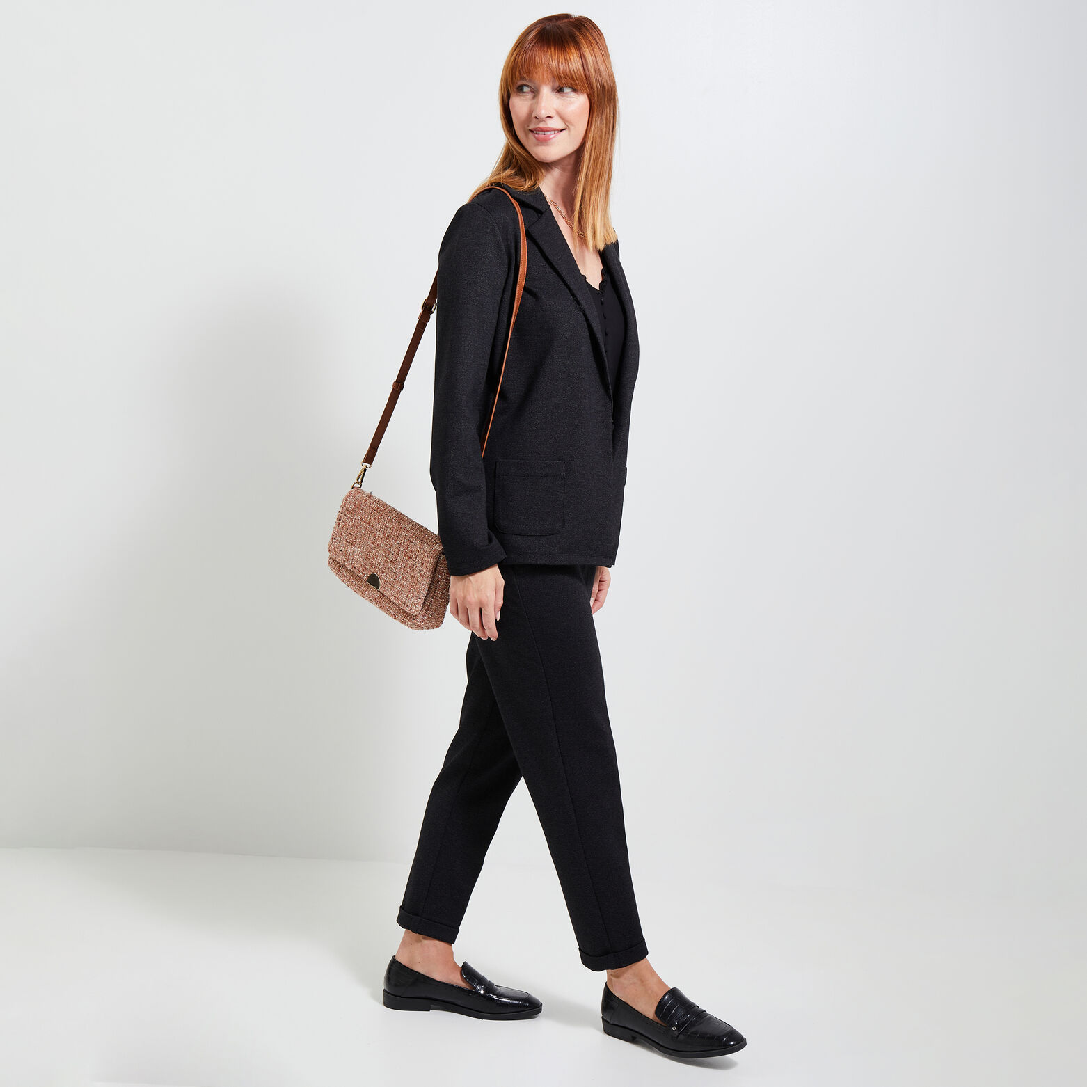 Blazer décontracté maille femme