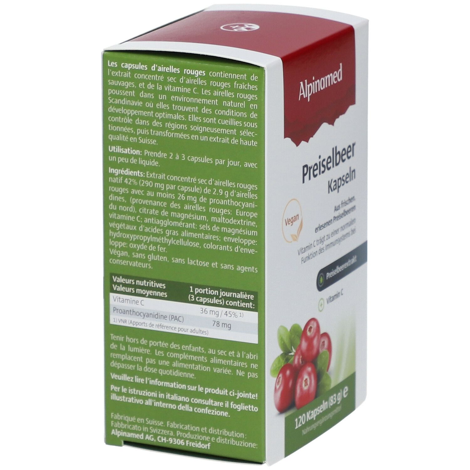Alpinamed Preiselbeer Kapseln