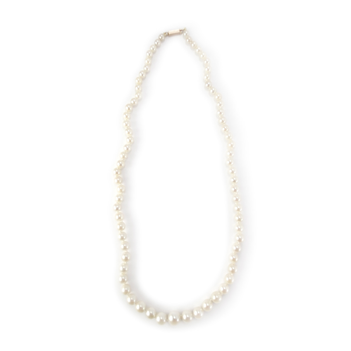 Collier d'occasion or 750 jaune perle de culture du japon