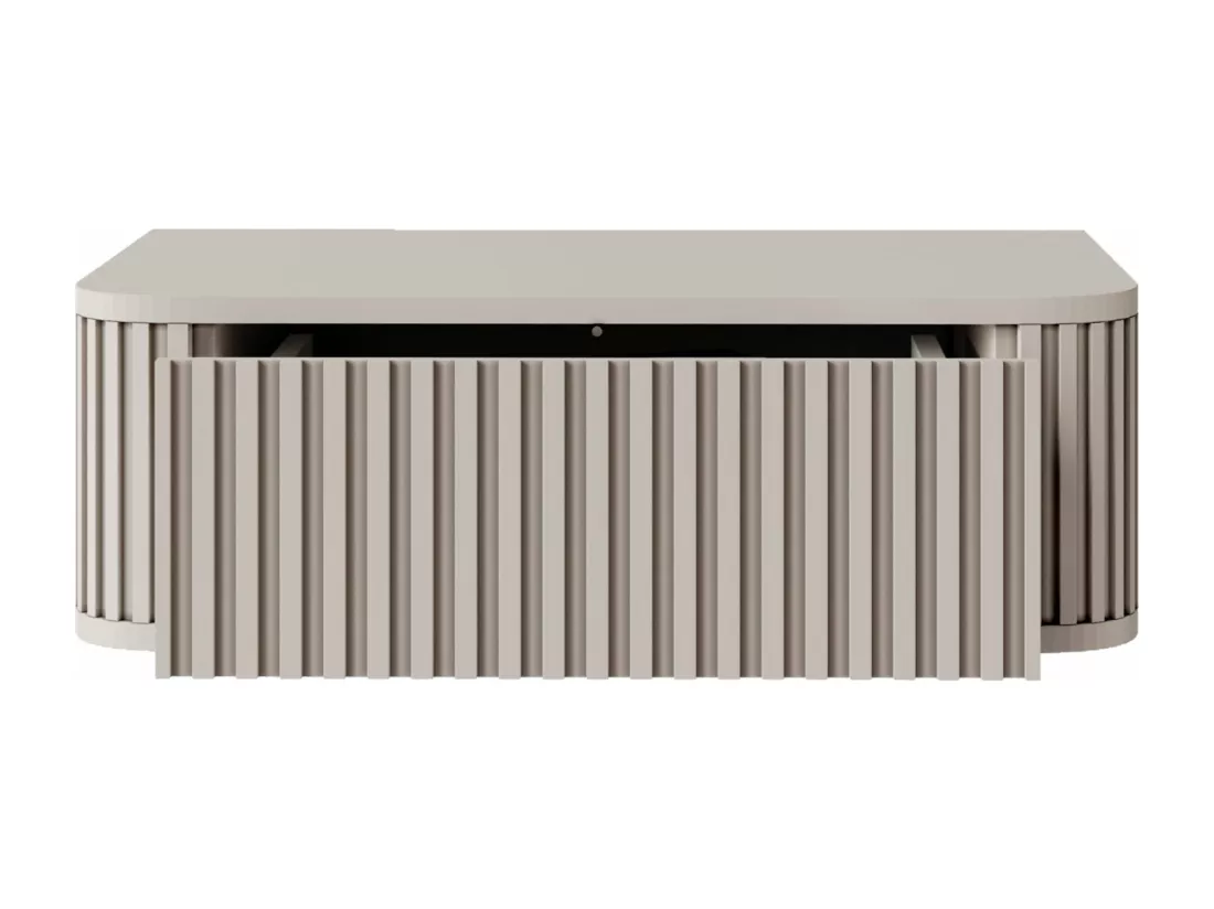 Table de chevet suspendue - 63 cm - grège - OVARLO