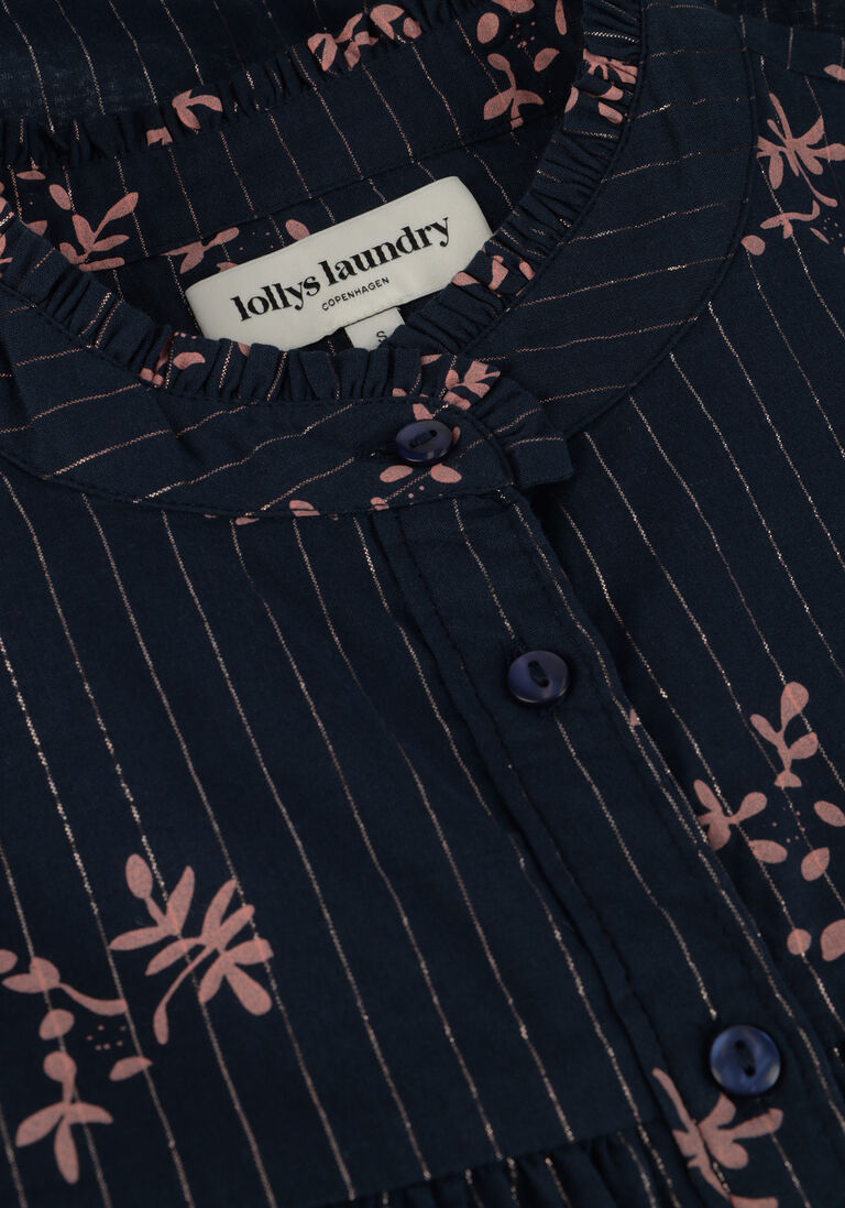 LOLLYS LAUNDRY donkerblauwe lollys laundry blouse cara shirt