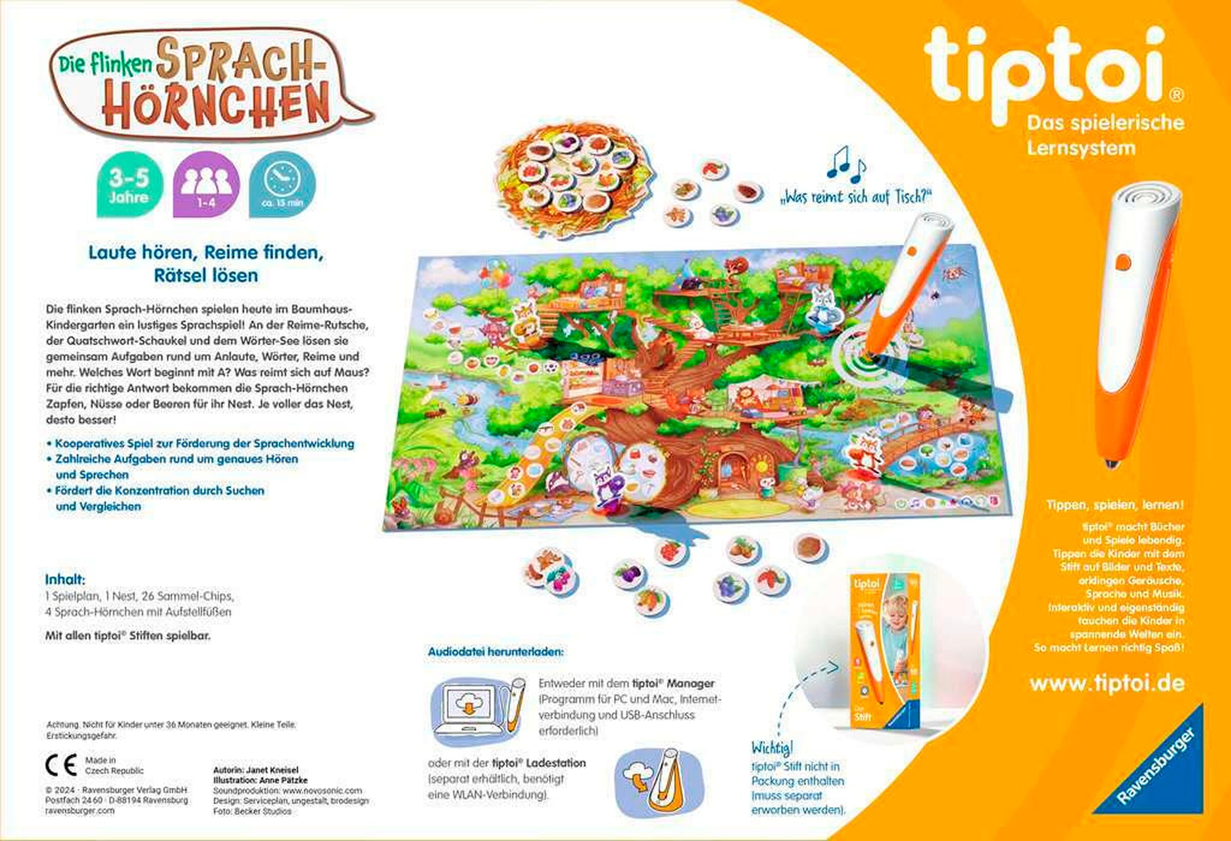 Ravensburger - TIPTOI Die flinken Sprach-Hörnchen
