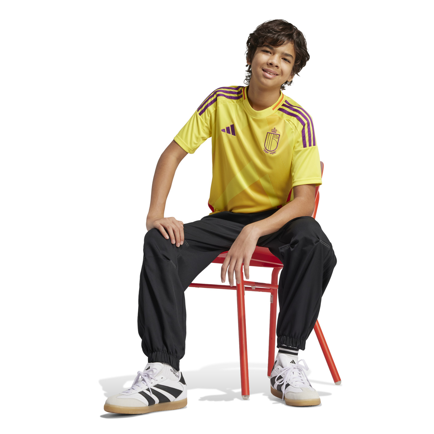 Adidas België Red Flames Uitshirt 2025-2027 Kids