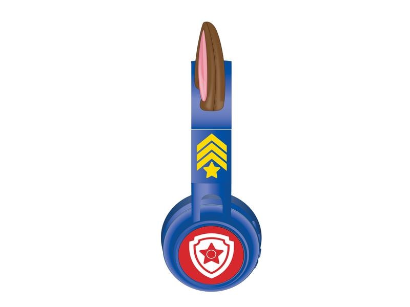 Lexibook Kinderkopfhörer Paw Patrol 3D 2-in-1 Blau/Gelb/Rot Kabellose und kabelgebundene Kopfhörer mit Verfolgungsohren