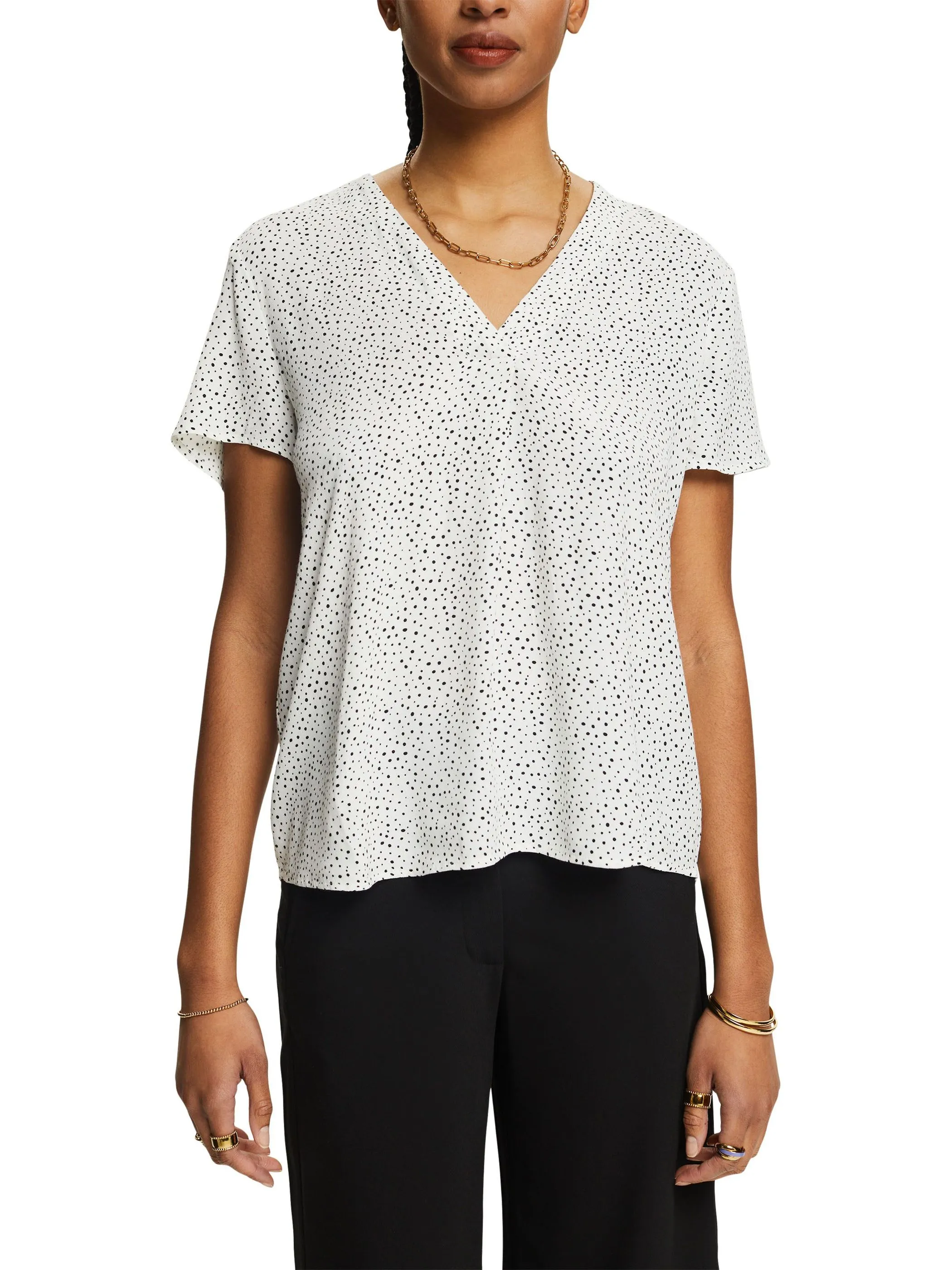 Damen Bluse mit V-Ausschnitt