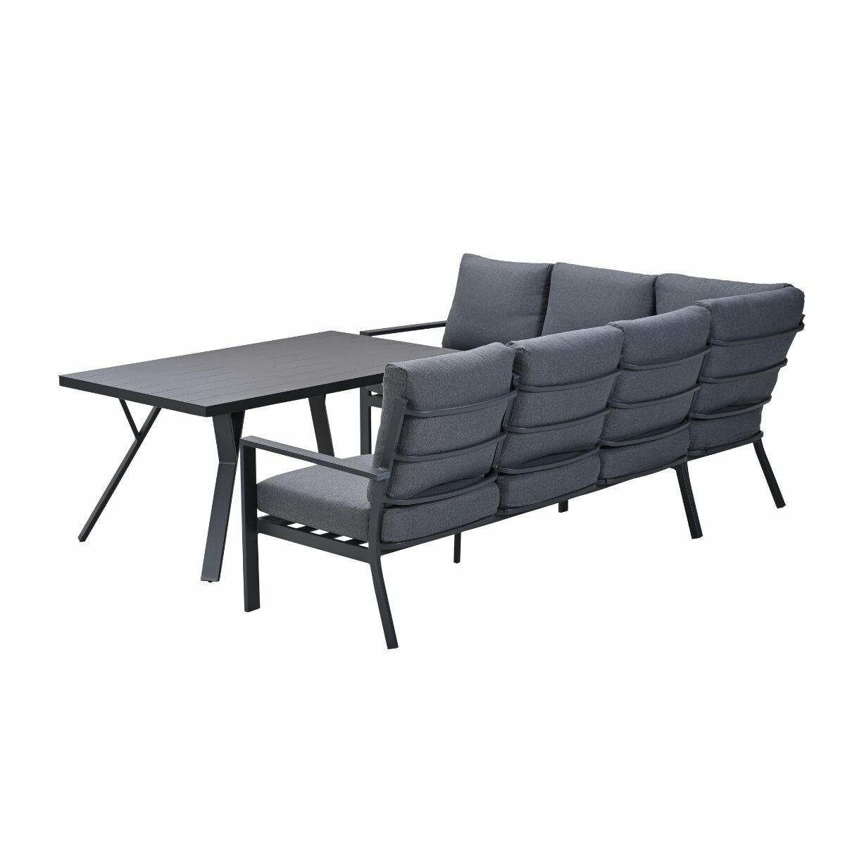 Garden Impressions Senja 3-delig links - grey loungediningset