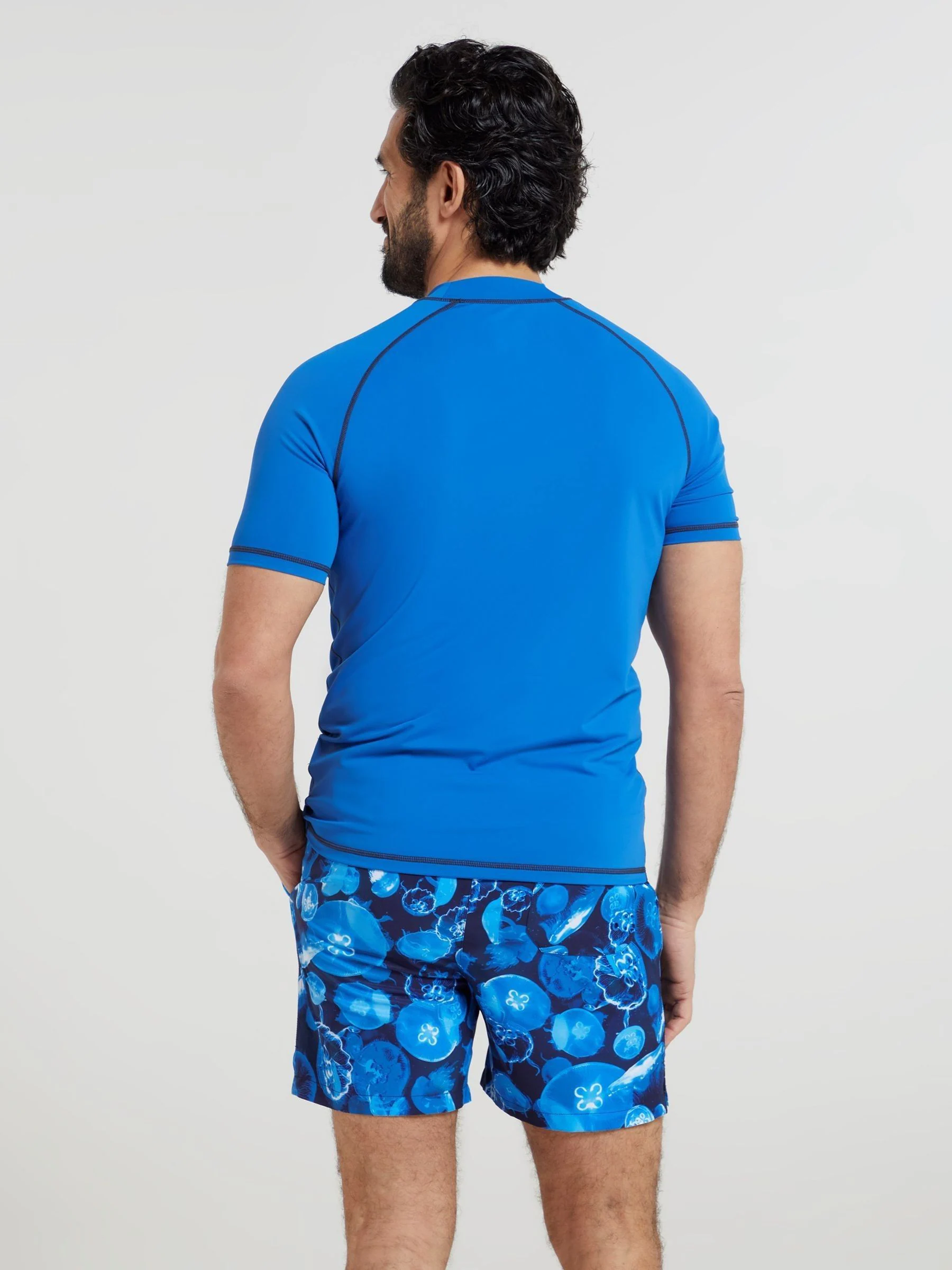 Blauw - Mountain Warehouse - UV surfhemd voor heren