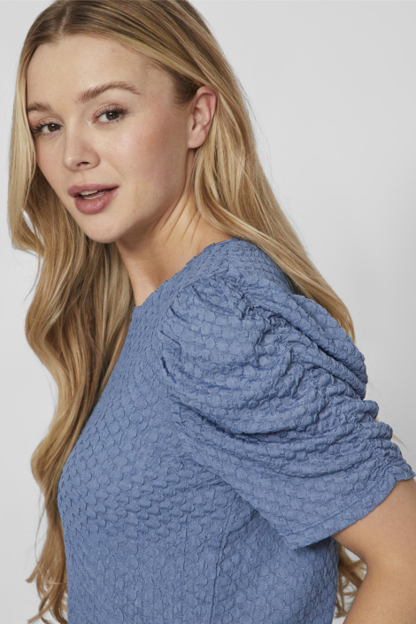 Vila blauwe dames t-shirt