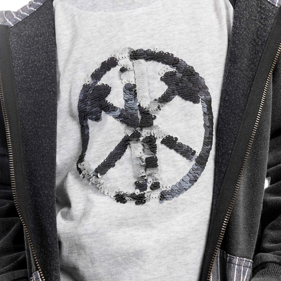 Kohlenknirpse Longsleeve Pluto Kohle  hellgrau