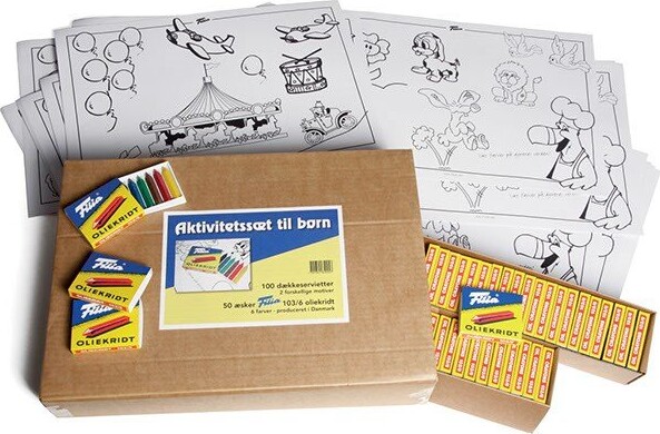 Filia - Oliekridt - Sæt Med 50X6 Stk - Inkl. 100 Dækkeservietter