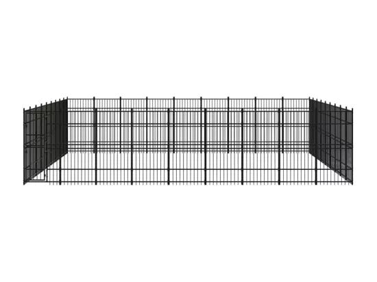 Chenil cage enclos pac noire 864 x 864 x 200 cm 02_0041880