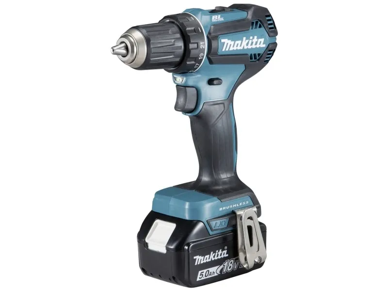 Makita DDF485RTJ - Bor/driver - ledningfri - 2-hastigheders - nøgleløs borepatron 13 mm - 50 N·m - 2 batterier (5,00 ah)- 18 V