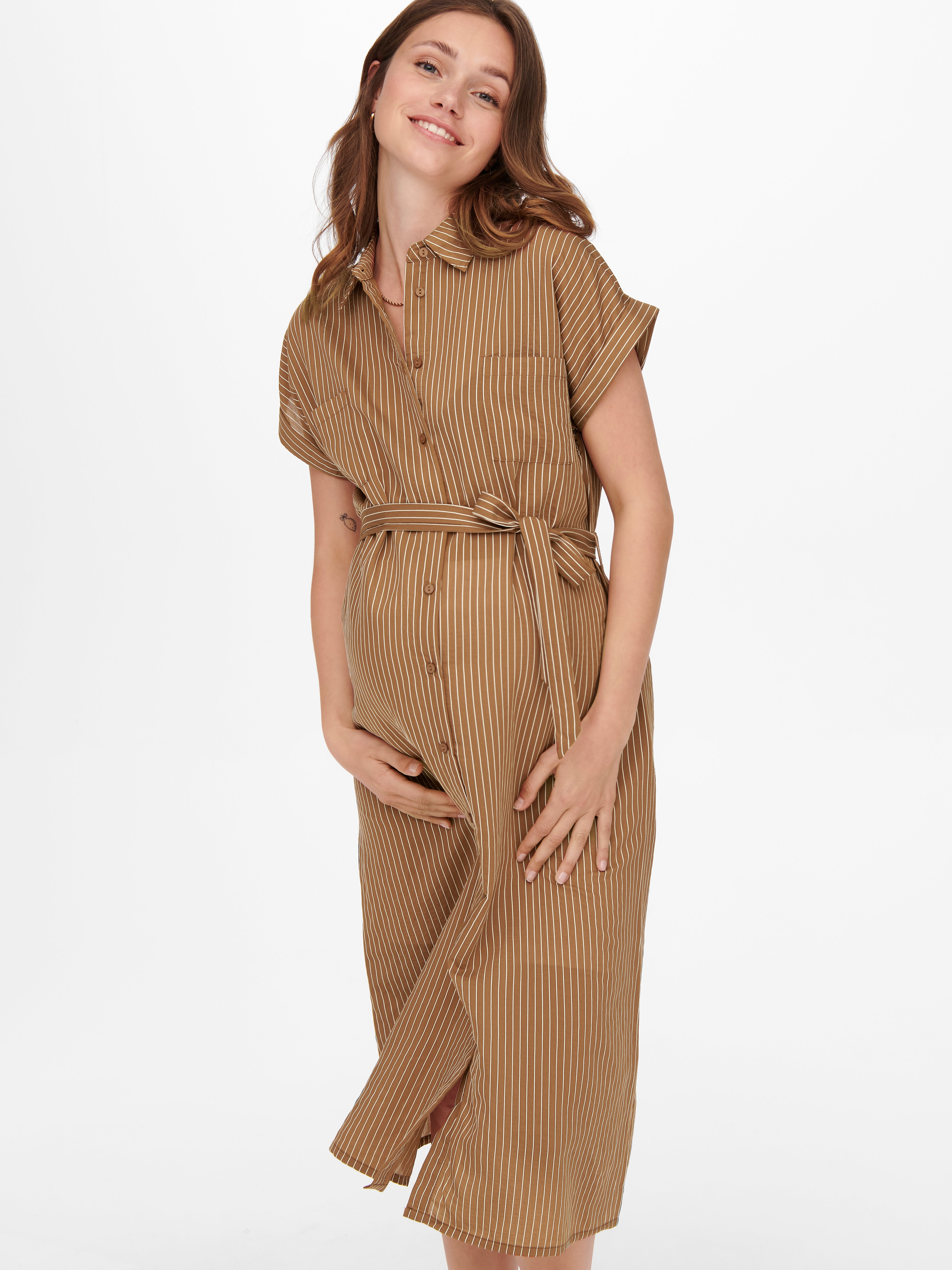 OLMPENNY Kleid Tobacco Brown