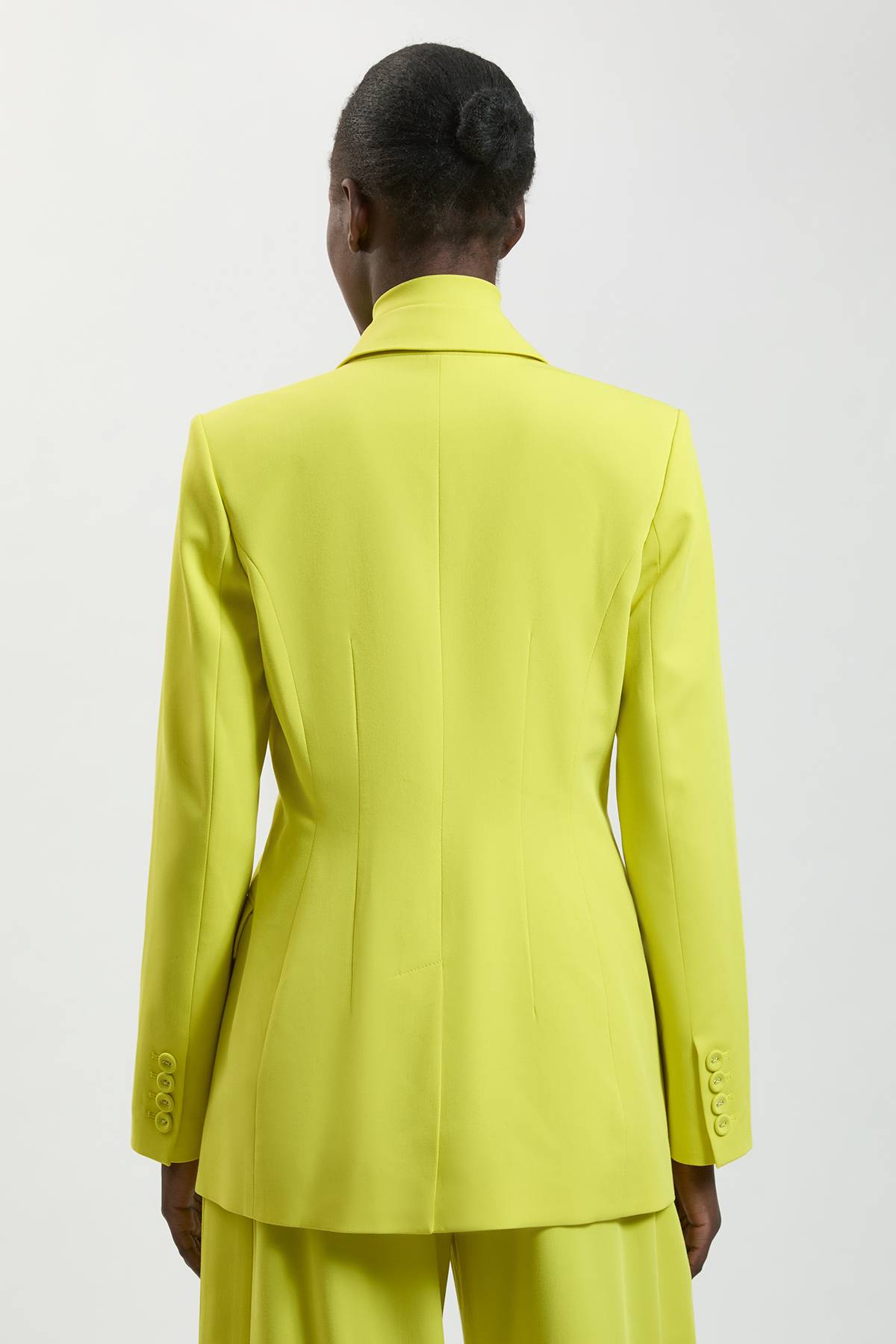 KarenMillen Blazer Ajusté En Viscose Compacte Avec Lien Au Col