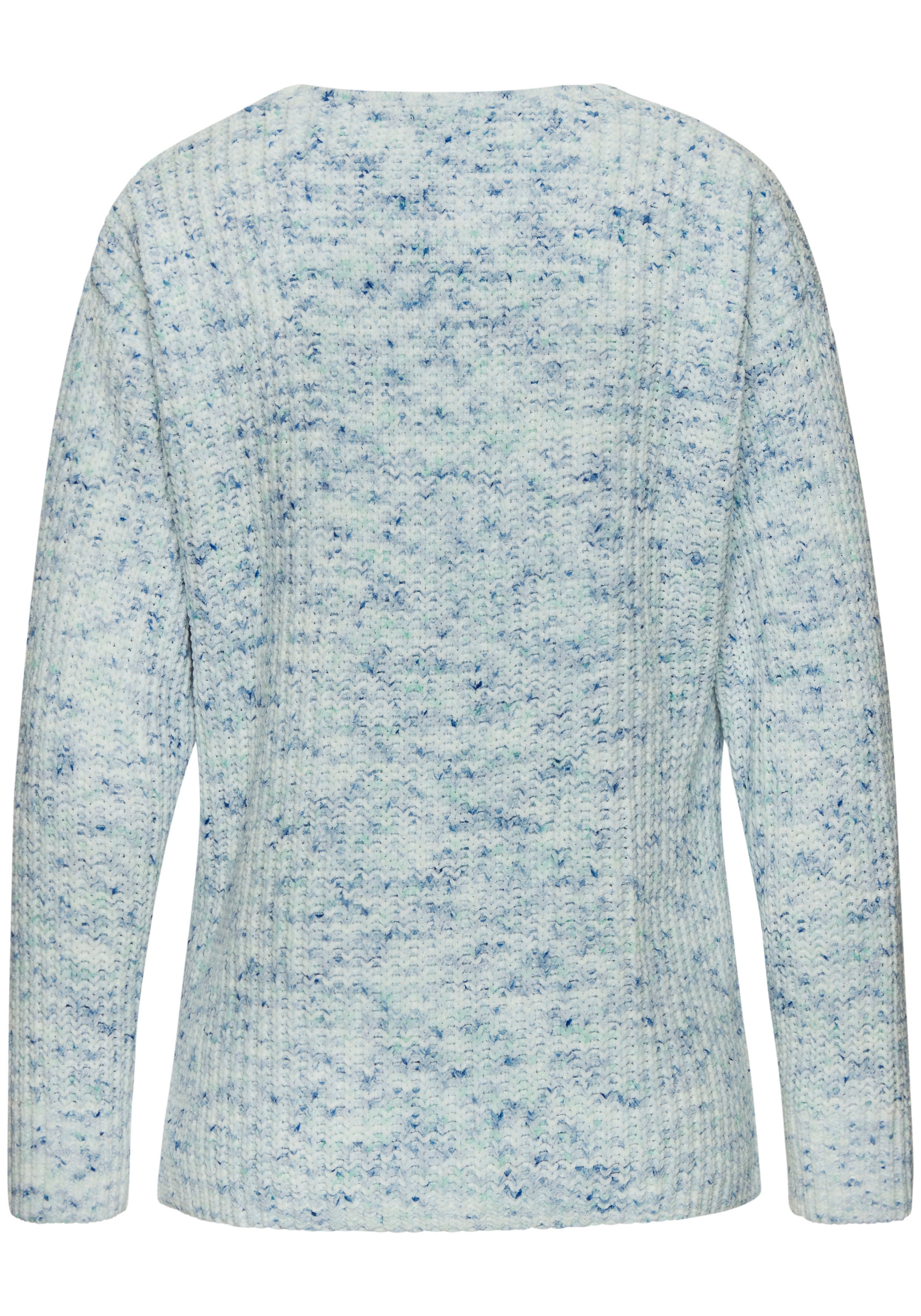Buffalo V-Ausschnitt-Pullover , aus weichem Chenille, Strickpullover, kuschelig weich, Pastell