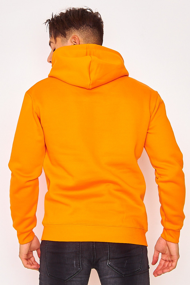 Sweat orange à capuche Brentiny