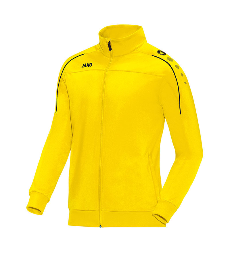 JAKO Classico Polyesterjacke Kids Gelb Schwarz F03