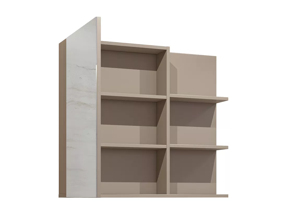 Miroir avec rangements de salle de bain GOBI coloris marron